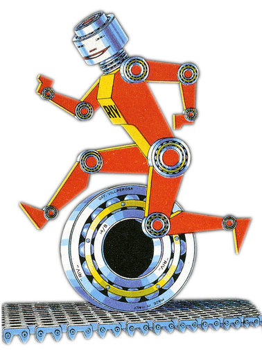 RIV Bearings Robot Poster - 1928